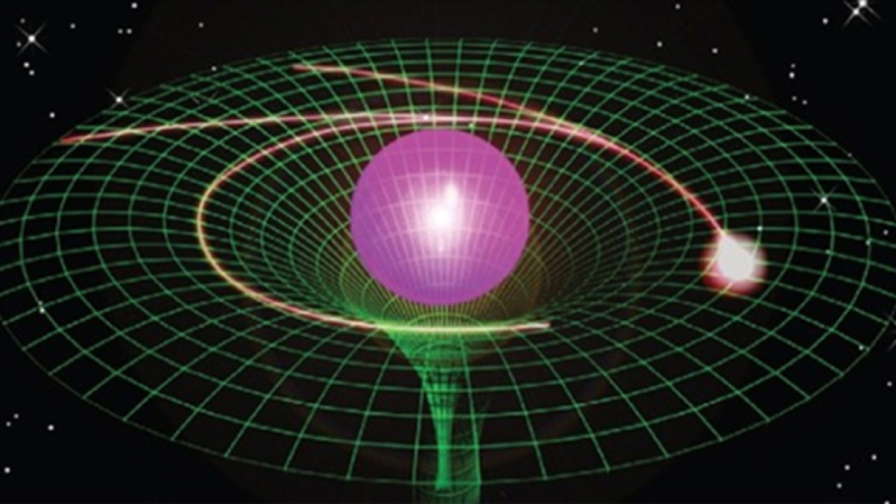 Curved spacetime in a quantum simulator